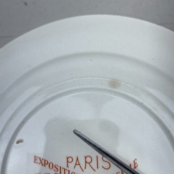 Vintage Alfred Le Petit Plate Le Pissenlit Emile Lola Exposition Universele 1889 - Picture 9 of 12